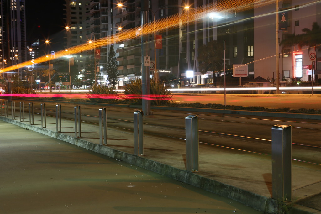 Light Rail Light Trails by alisonjyoung