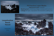 27th Dec 2020 - PS Lesson Layer Mask Collage Laupahoehoe Beach