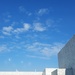 Blue sky White house but not in Greece by wongbak