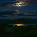 Full moon over Huon River by gosia