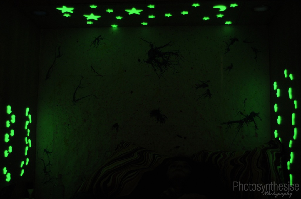 'The glow in the dark stars on your ceiling, will shine for us' by naomi