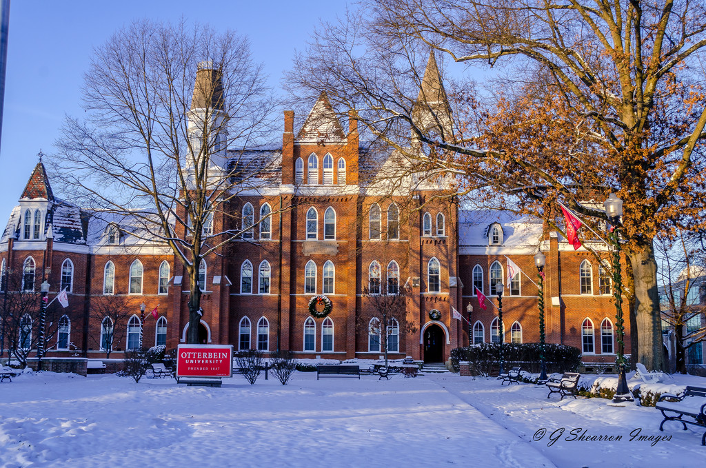 Morning Light on Towers Hall by ggshearron