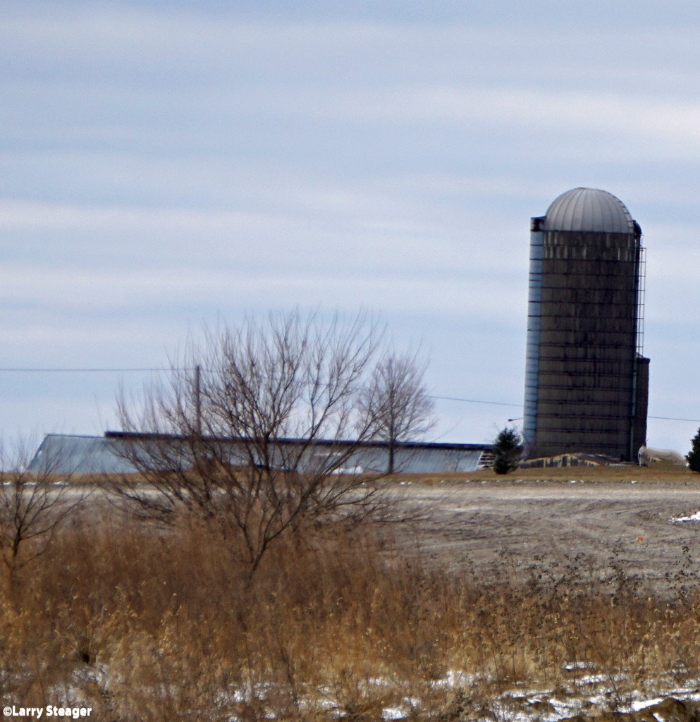 Silo against the sky by larrysphotos