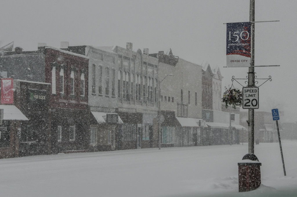 Small Town Winter Snow by kareenking