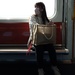 Traveler on train by wongbak