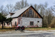 9th Jan 2021 - Motorcycle and old building