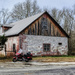 Motorcycle and old building by clayt
