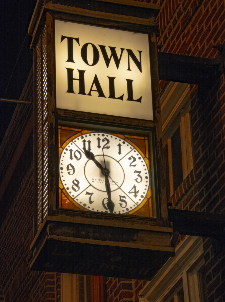 Town Hall Clock by cwbill