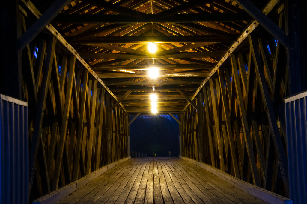 Inside of a Covered Bridge by cwbill