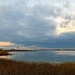 Charleston Harbor from Waterfront Park at sunset by congaree