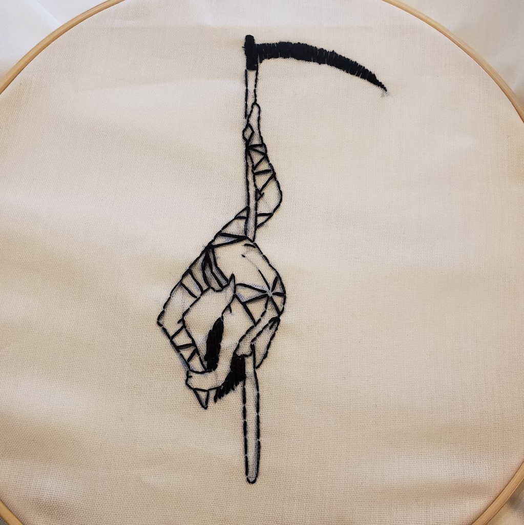 2nd attempt at embroidery by labpotter