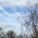 Cloud formations and vapour trails by clivee