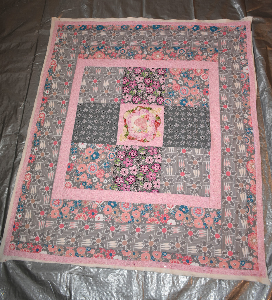 Baby quilt back by homeschoolmom