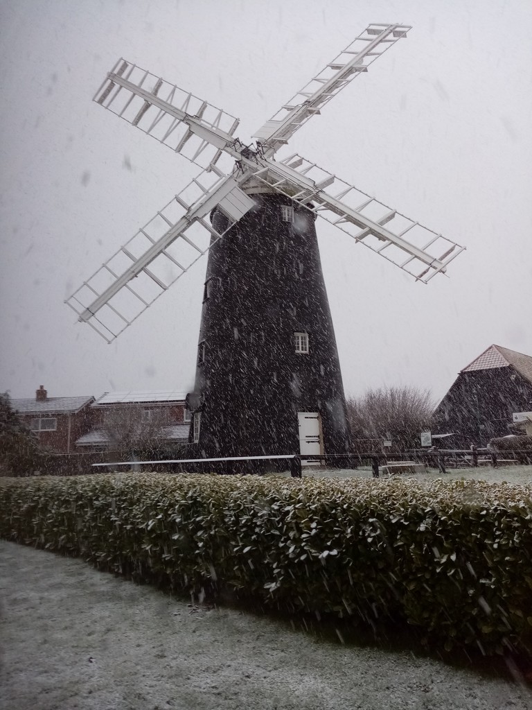 Snowy Windmill  by g3xbm
