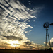 Windmill and Kansas Sunset by kareenking