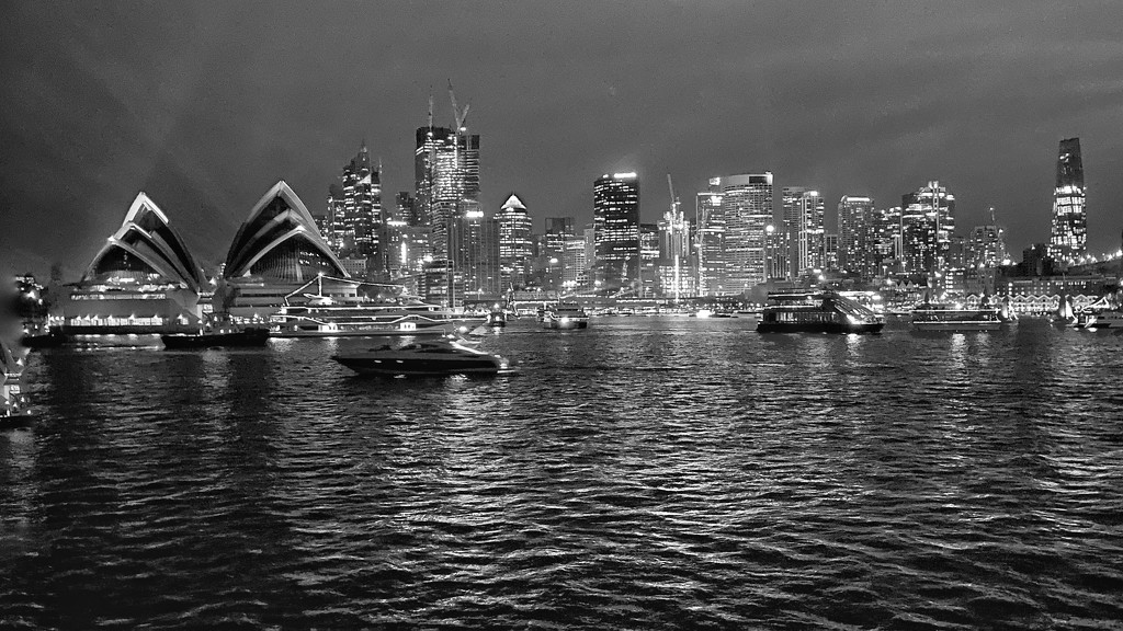 Circular Quay, from a boat on Sydney Harbour  by johnfalconer