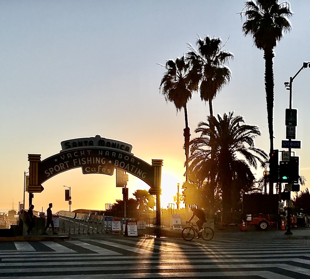 Santa Monica Sunset by jnadonza