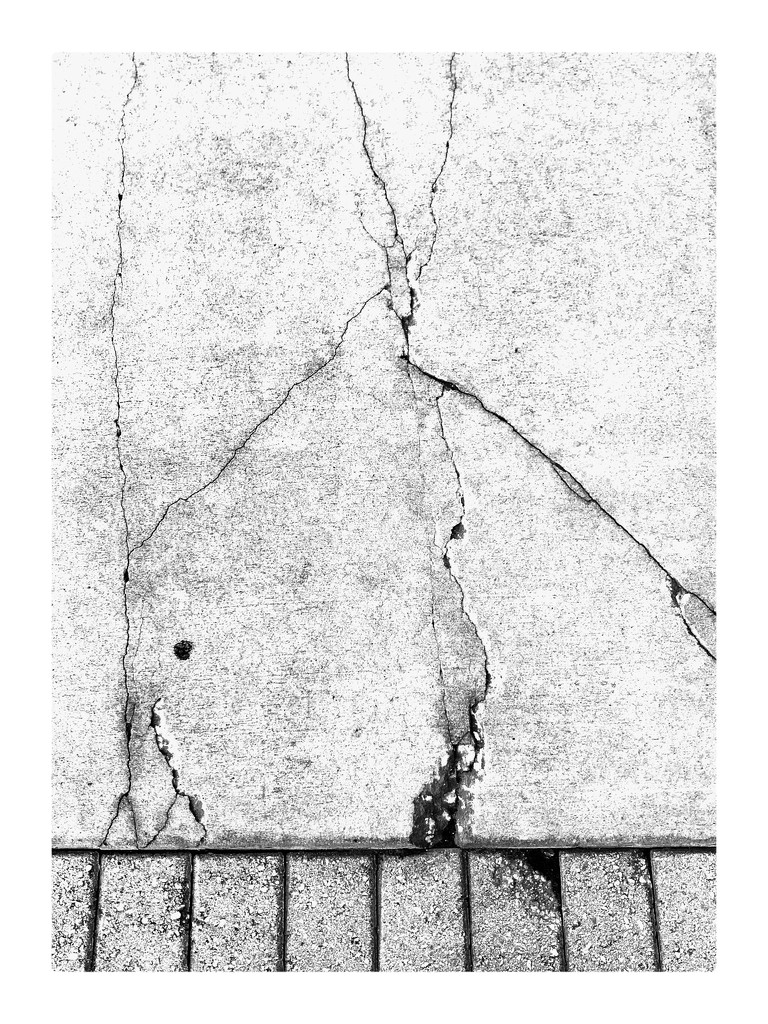 Crack on the pavement  by joemuli