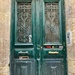 Hearts on green door.  by cocobella