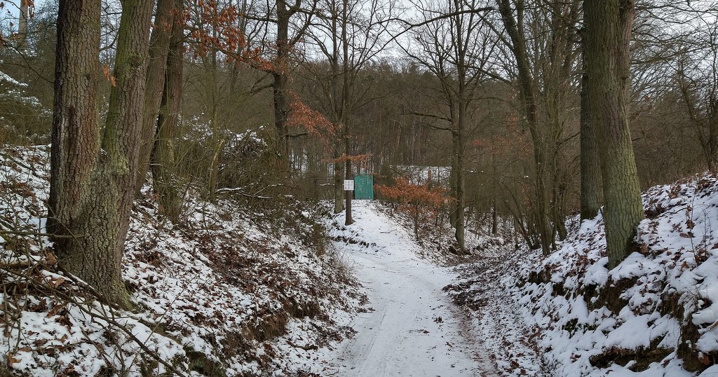 Crossroads In Winter. by kclaire