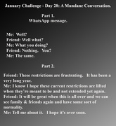 28th Jan 2021 - January Challenge - Day 28: A Mundane Conversation