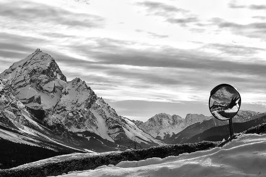 Mountains at the mirror by caterina