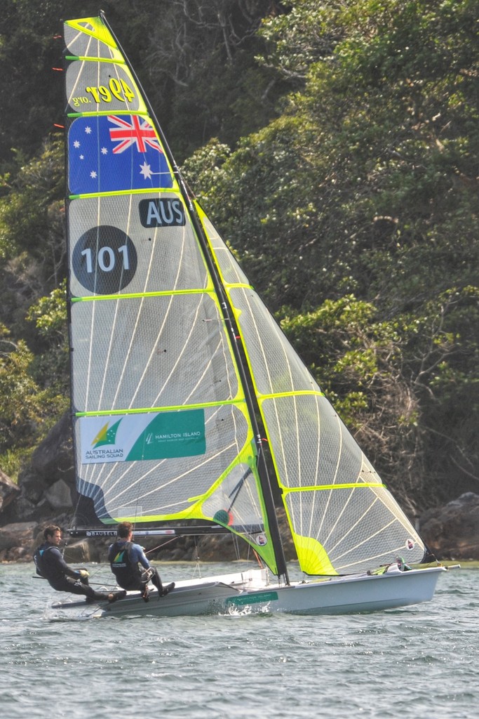 Australian sailing squad 49er.  by johnfalconer