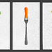 Fork and Veggie Triptych by sprphotos