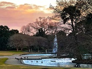 7th Feb 2021 - Hampton Park fountain at sunset