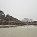 It is snowing over the beach by etienne