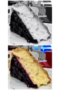 10th Feb 2021 - You choose.  Black and white or coloured cheesecake?