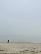 10th Feb 2021 - 2 people on the beach. 