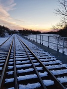 11th Feb 2021 - Sunset railroad