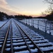 Sunset railroad by ljmanning