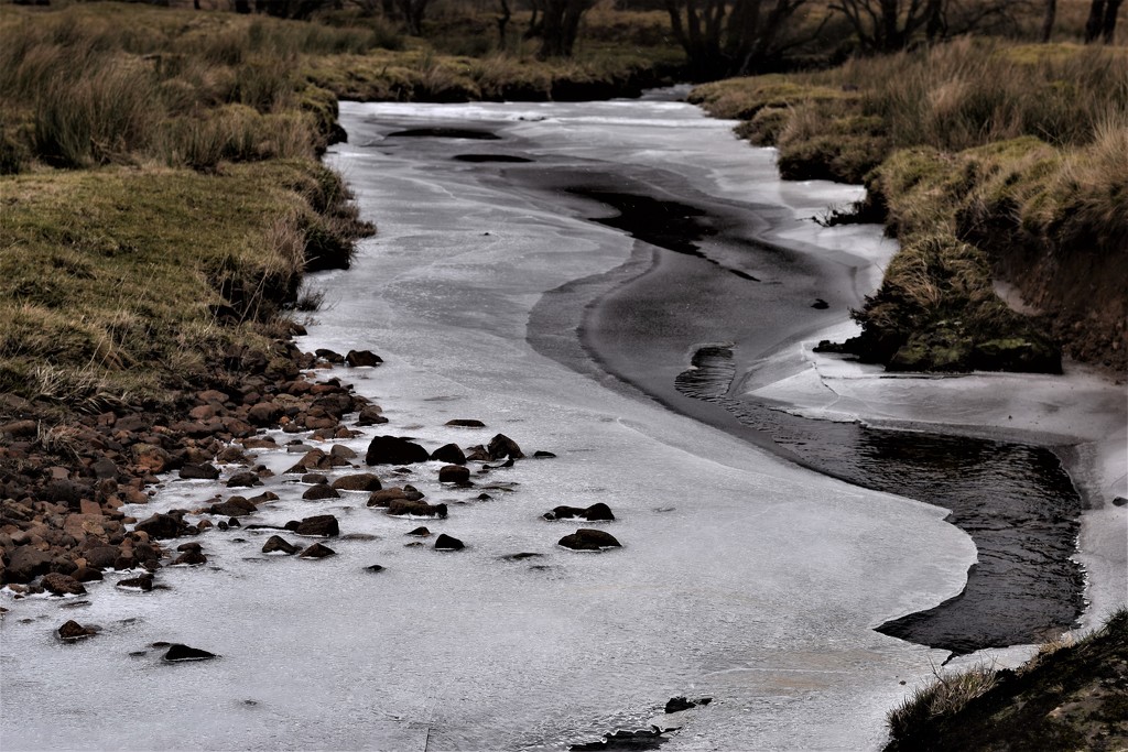 frozen river by christophercox