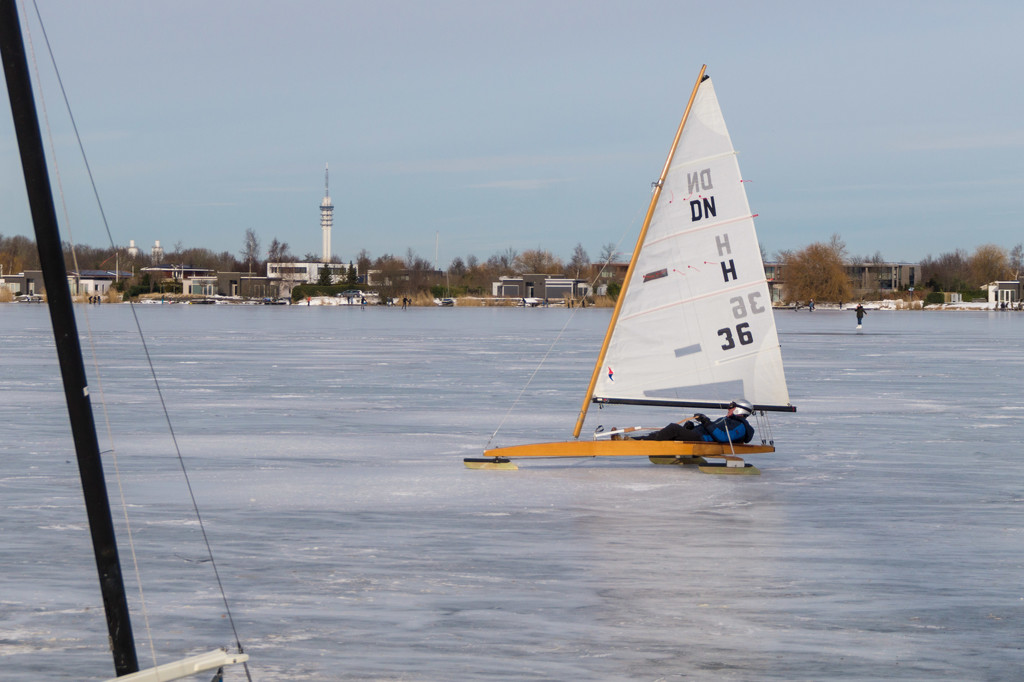 Sailing on ice  by geertje