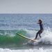 Surfer at Topanga Beach by jaybutterfield