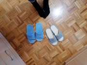 13th Feb 2021 - new slippers 3/>