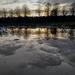 Sunset in puddle by boxplayer