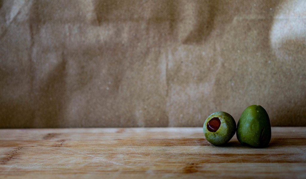 Olives in Negative Space by theredcamera