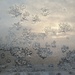 The Magic of Frost and the Rising Sun Behind Our Window.  by kclaire