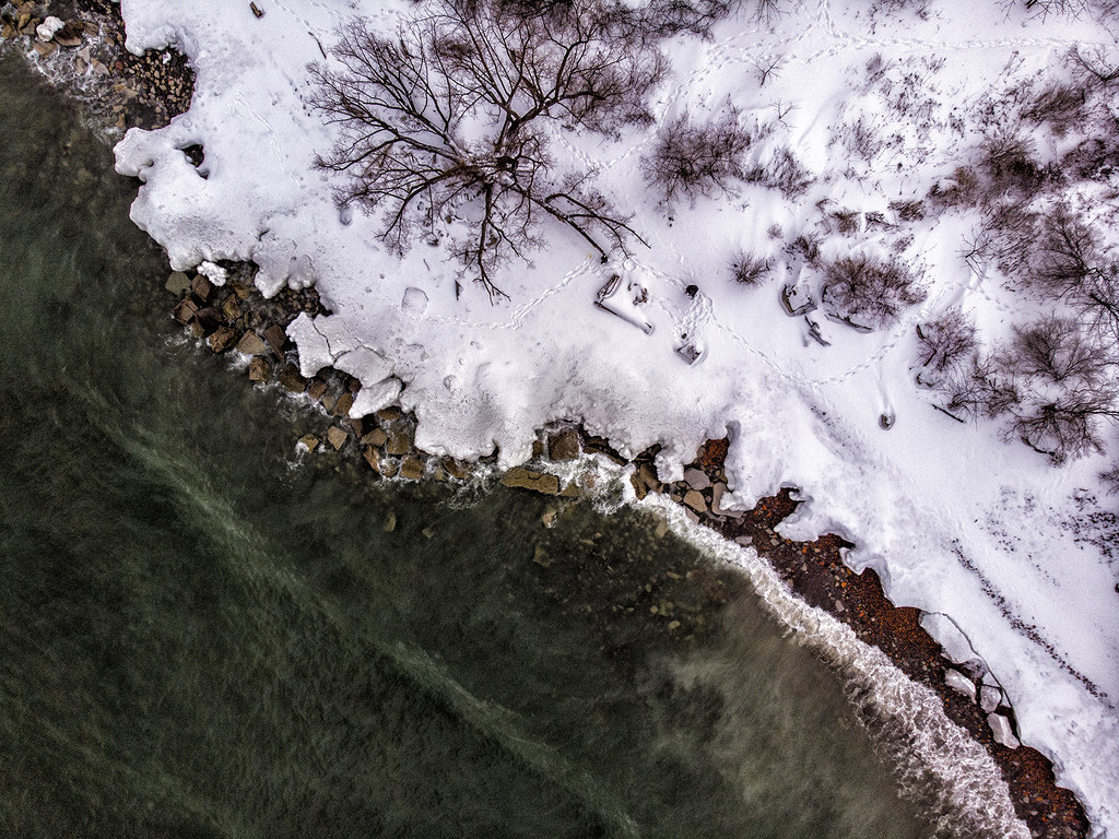 Lake Ontario Winter Shoreline  by pdulis