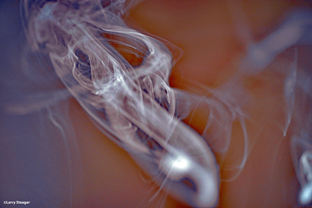 Candle smoke by larrysphotos