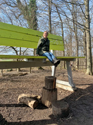 23rd Feb 2021 - The giant bench and me. 