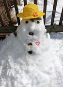 24th Feb 2021 - Snowman with a Heart 