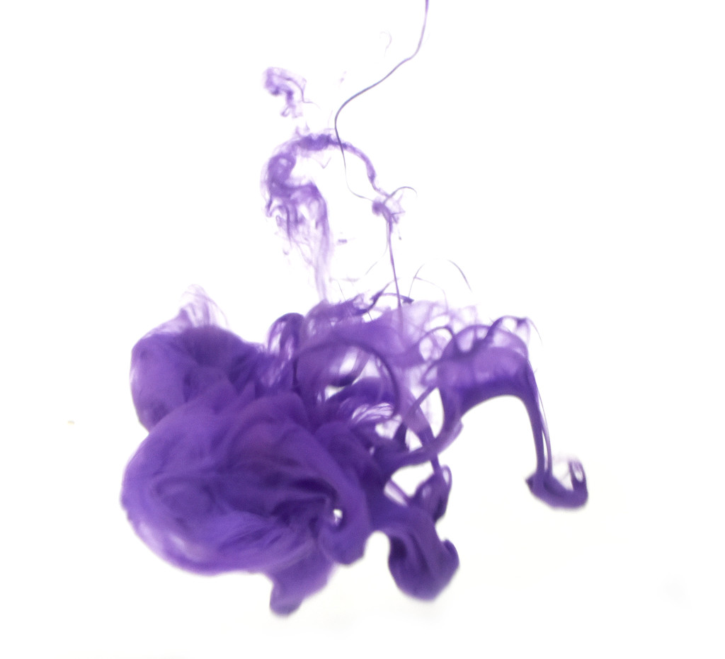 Purple ink in water by homeschoolmom