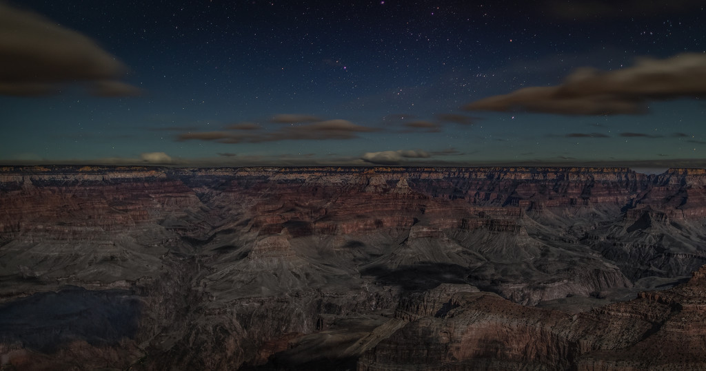 Grand Canyon Nighttime Landscape  by jyokota