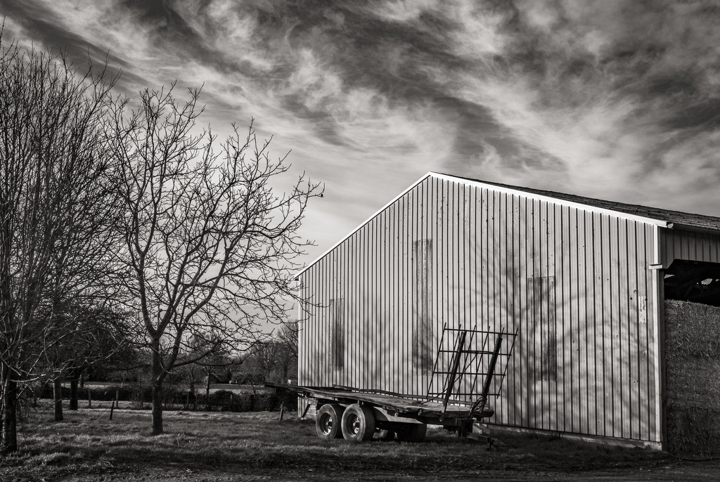 Hay Barn and Bale Trailer... by vignouse