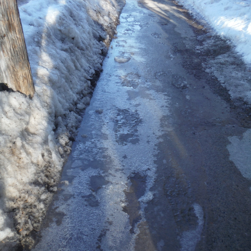 Ice #2: On the Sidewalk by spanishliz