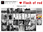 28th Feb 2021 - Flash of Red Calendar...